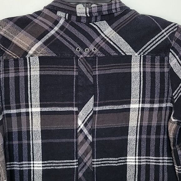 Free People Button Down Flannel Shirt Size XS - Picture 6 of 8